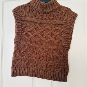 Vero Moda Cable Knit Vest Size S